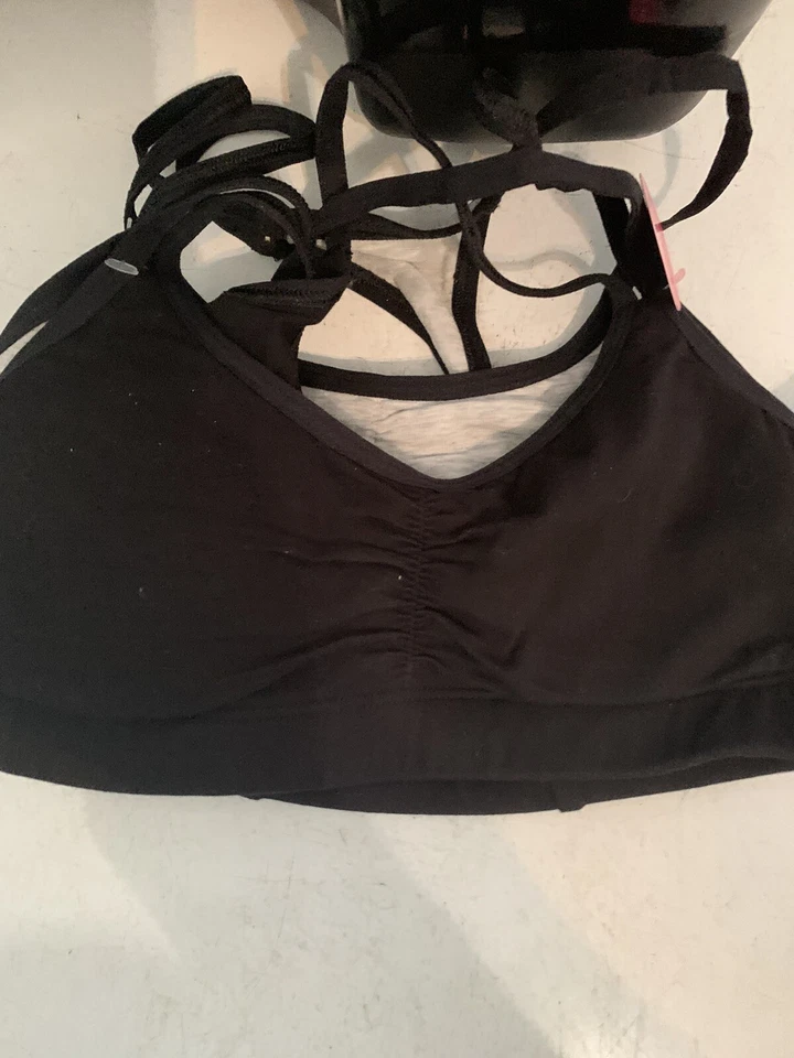 BRALETTES FRUIT OF THE LOOM NIÑAS ESPALDA DEPORTIVA 2PK NEGRO/GRIS TALLA 30 (6/6X) Foto 2 de 4