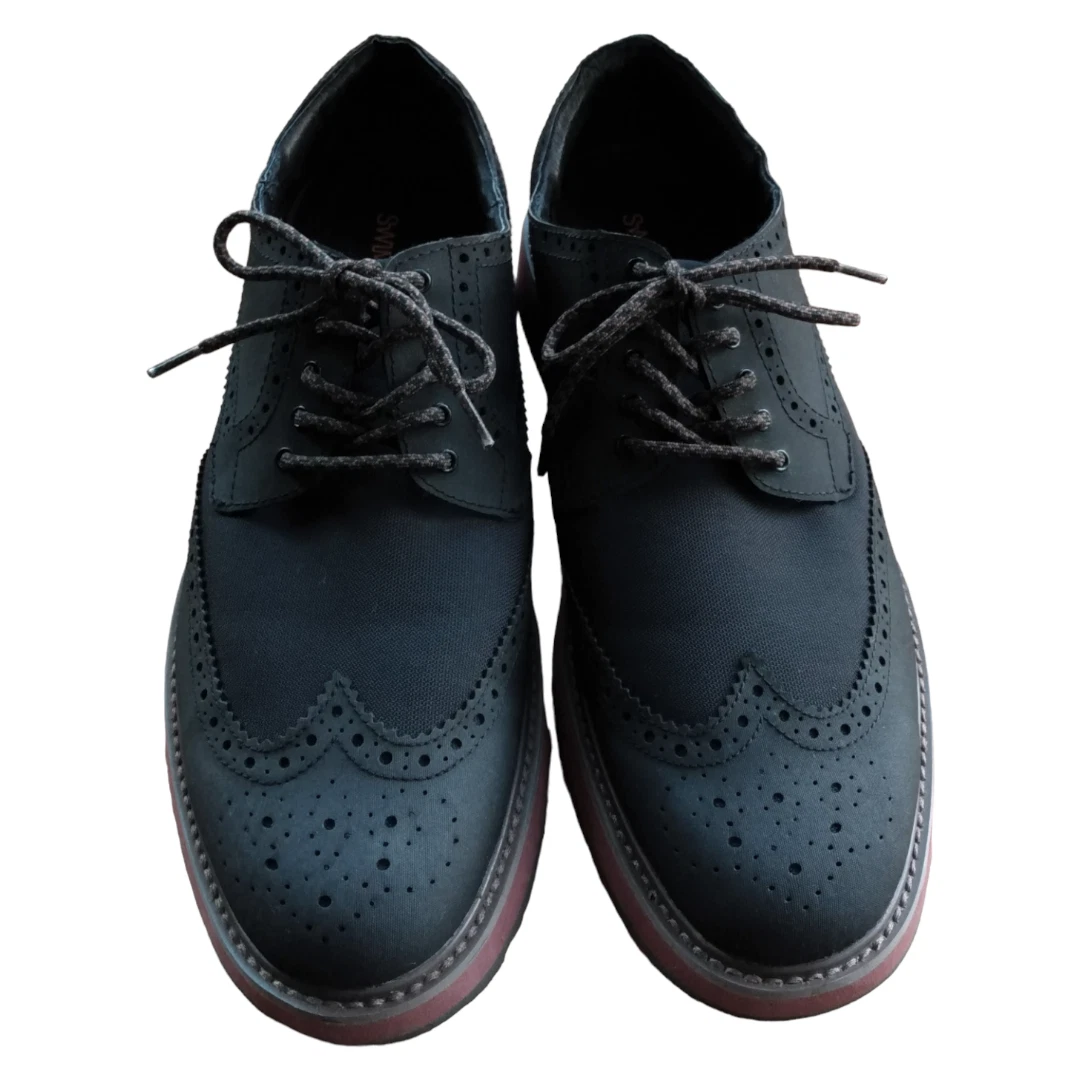 SWIMS Waterproof Weatherproof Men s Motion Wing Tip Black Oxford shoes size 10