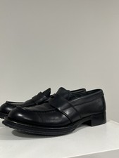  1200 PRADA Platform Black Leather Loafer Prada Size 7 Fits USA 9