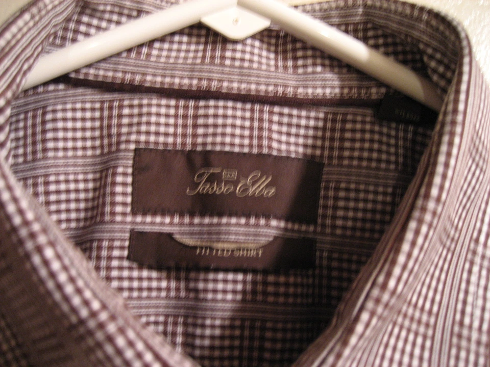 TASSO ELLA Hombre XL Camisa de Vestir Foto 2 de 3