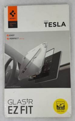 Spigen Glas.tR EZ Fit Auto-Display Anti-Glare Screen Protector for Tesla 15.4'' D