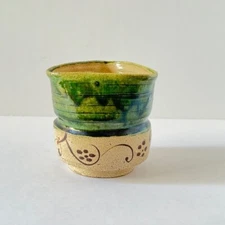 Japanese Tea ceremony  Fire Container Incense Burner Oribe ware From Japan