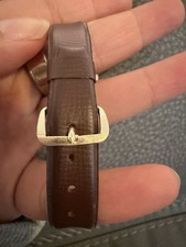 Hudson Itraco Jeans Gold 17 Jewels Vintage Tone Watch with Brown Leather rare Hudson 17 Jewels Wristwatches for sale - eBay main image 2