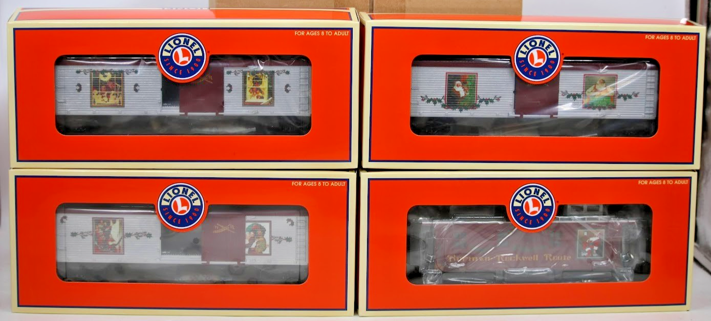 Lionel 6-31730 Norman Rockwell Holiday 4-Car Pack – NEW in Box O Gauge 1:48