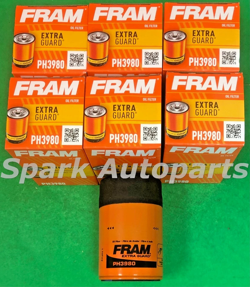Estuche de 6 filtros de aceite de motor protector extra marco ph3980 para Chevrolet Blazer, GMC Foto 2 de 3