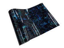 Gloss Black White Marble Holographic Laser Air Release Vinyl Car Wrap Film Roll