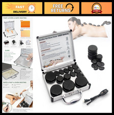14 PCS Hot Stones Massage Set Heater Kit - Electric Basalt Stones for Spa Ther