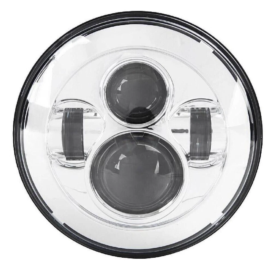 Pair For Austin Mini Cooper Classic 7"Inch Round LED Headlights High Low Beam - image 3 of 4