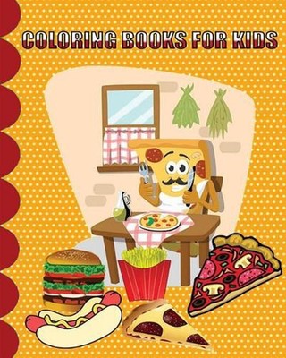 Coloring Books For Kids: Junk food coloring book for kids, Simple, and Adorable