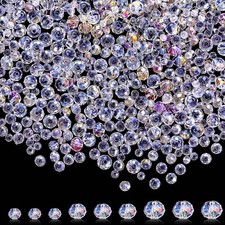 1000 Pcs Glass Beads Bulk Assorted Crystal Beads for Jewelry Making Colorful Fac