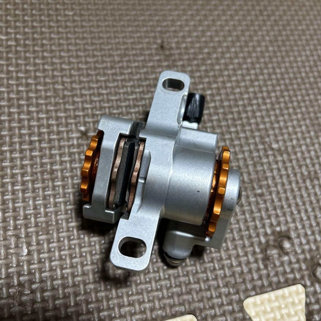 Paul klamper Polish×Orange surly crust PAUL* klamper flat mount disc calliper (silver/orange