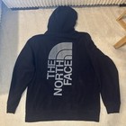 The North Face Logo Men’s Black Pullover Hoodie Graphic Comfy Size Large