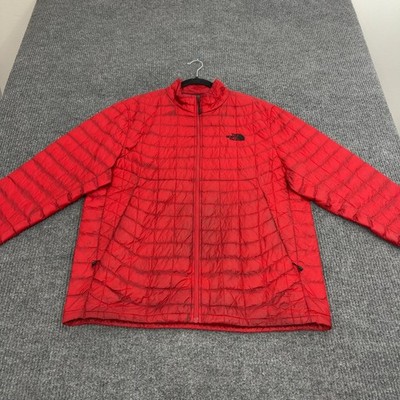 The North Face Jacket Mens L Red Thermoball Quilted Full Zip Puffer Gorpcore