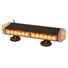 Strongway Slim LED Warning Light Bar with Magnetic Base, 15in., 30 Watts, Clear