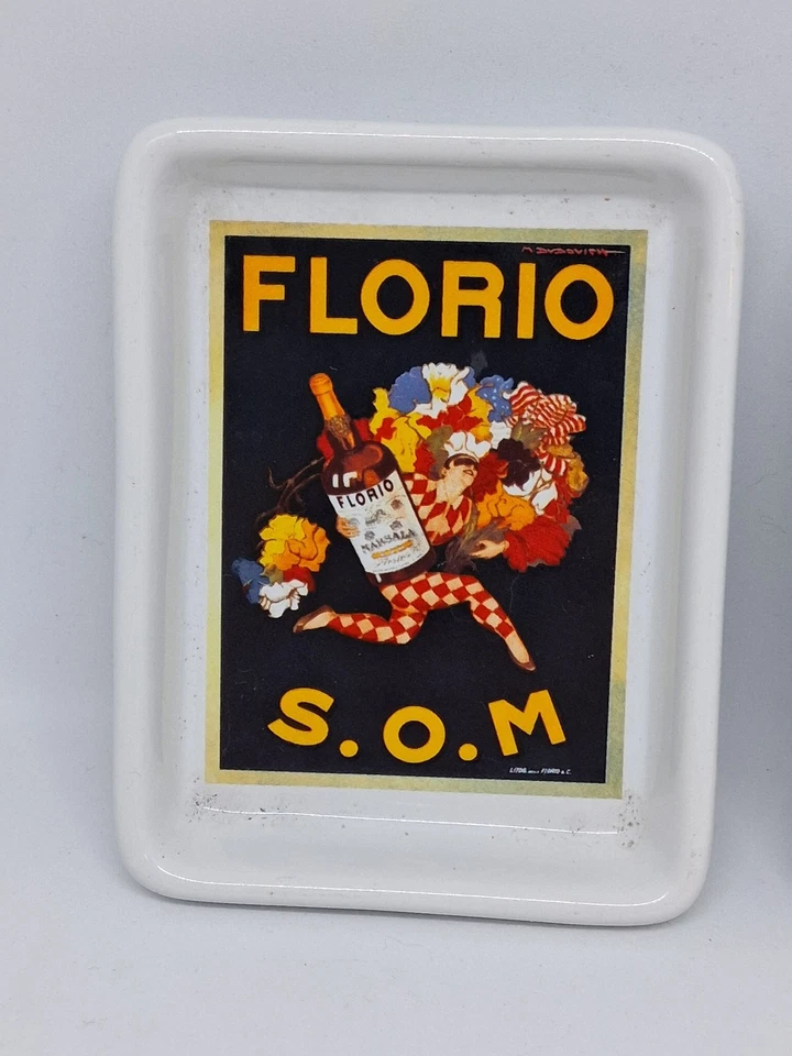 Vintage Pottery Barn Posters Trinket Tray Set Florio Isolabella Art Deco Dishes - Image 2 of 4