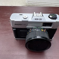 Photo Flex MX-35 Point and Shoot 35mm Film Camera, Case, Box  Instructions