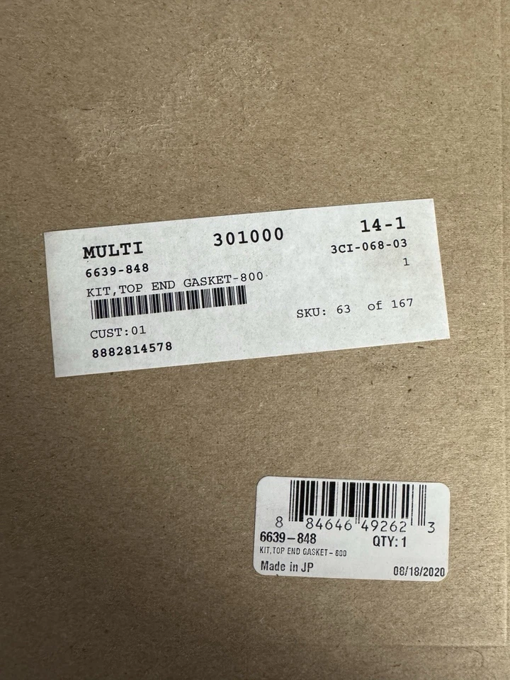 Arctic Cat Gasket Set 6639-848. ———M8 2010-2017 - Image 2 of 4