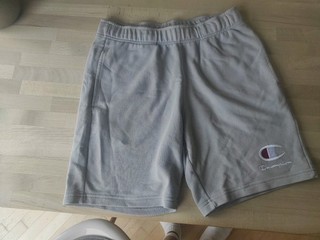 Champion Kurze Sporthose Herren Gr. M Grau Baumwolle