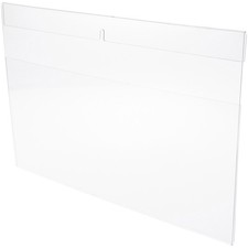 Plymor Clear Acrylic Top-Fold Sign Holder Frame Wall Mount , 17" W x 11" H