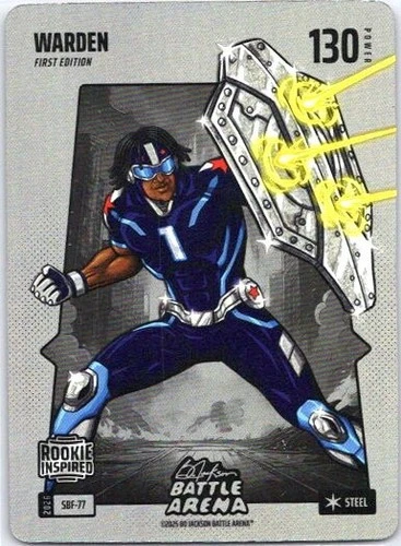 Bo Jackson Battle Arena Warden Silver Battlefoil Cam Ward 1st Edition SBF-77