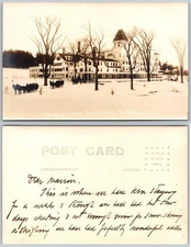 RPPC South Poland ME Mission House Photo Postcard