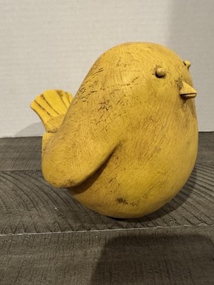 Chubby Yellow Bird Primitive 