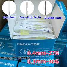 100pcs/box Dental Endo Irrigation Needle Syringe Tips Disposable 27G/30G