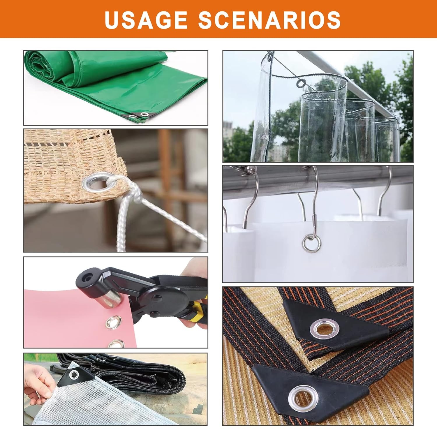 Grommet Tool Kit, Eyelet Multi-Purpose Handheld Manual Hole 3 die, Black 