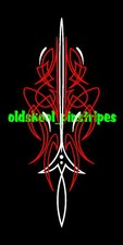 Pinstripe Pinstriping Custom Vintage Hot Rat Rod Motorcycle Tank Vinyl Decal 11