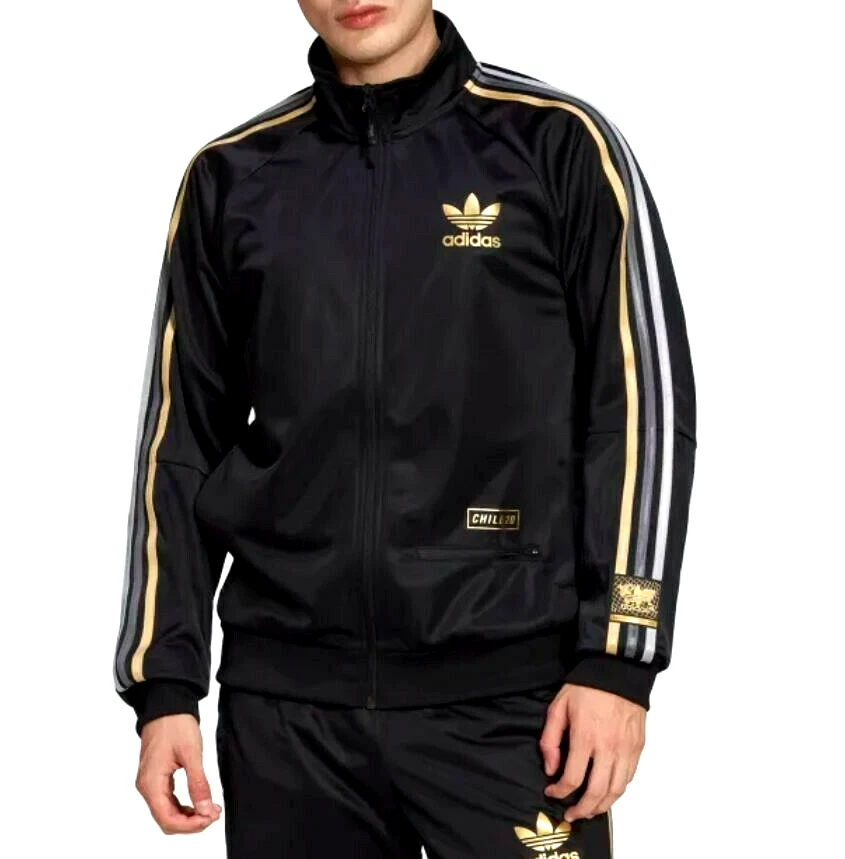 NEW MEN&#039;S ADIDAS CHILE 20 TREFOIL JACKET ~ LARGE #HD8291 RARE! |