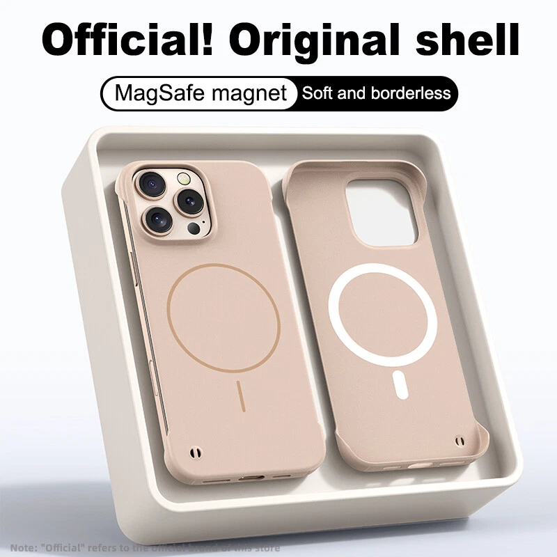 Ultra-Thin Magnetic Frameless Phone Case for iPhone 12 13 14 15 16 Pro Max