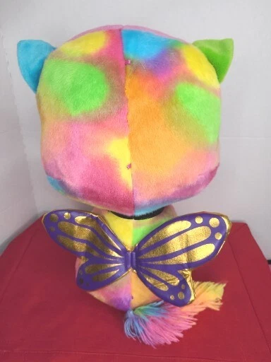 2019 FUNRISE TOYS  RAINBOW BUTTERFLY UNICORN KITTY PLUSH Stuffed Animal 14 Inch - Image 2 of 4