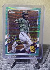 Lot Of 7 2021 Topps Chrome ERIC HOSMER AQUA WAVE Refractor /199-base-x-prizm