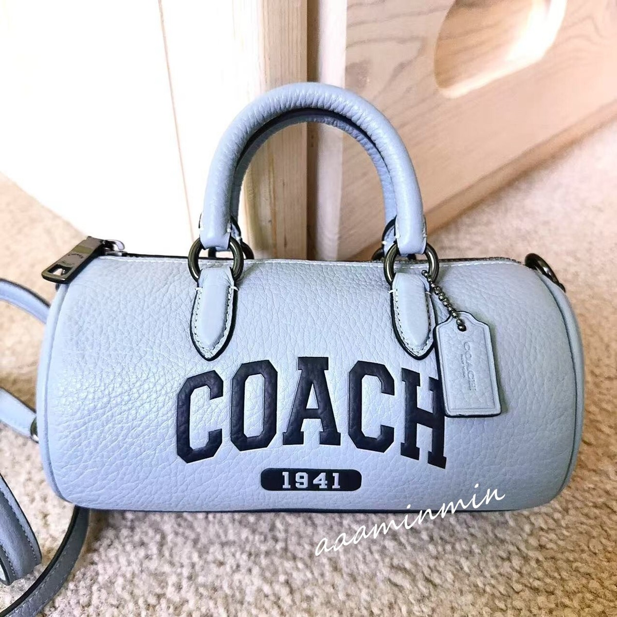 NWT Coach Lacey Crossbody With Varsity CR206 NWT QB/Cornflower A