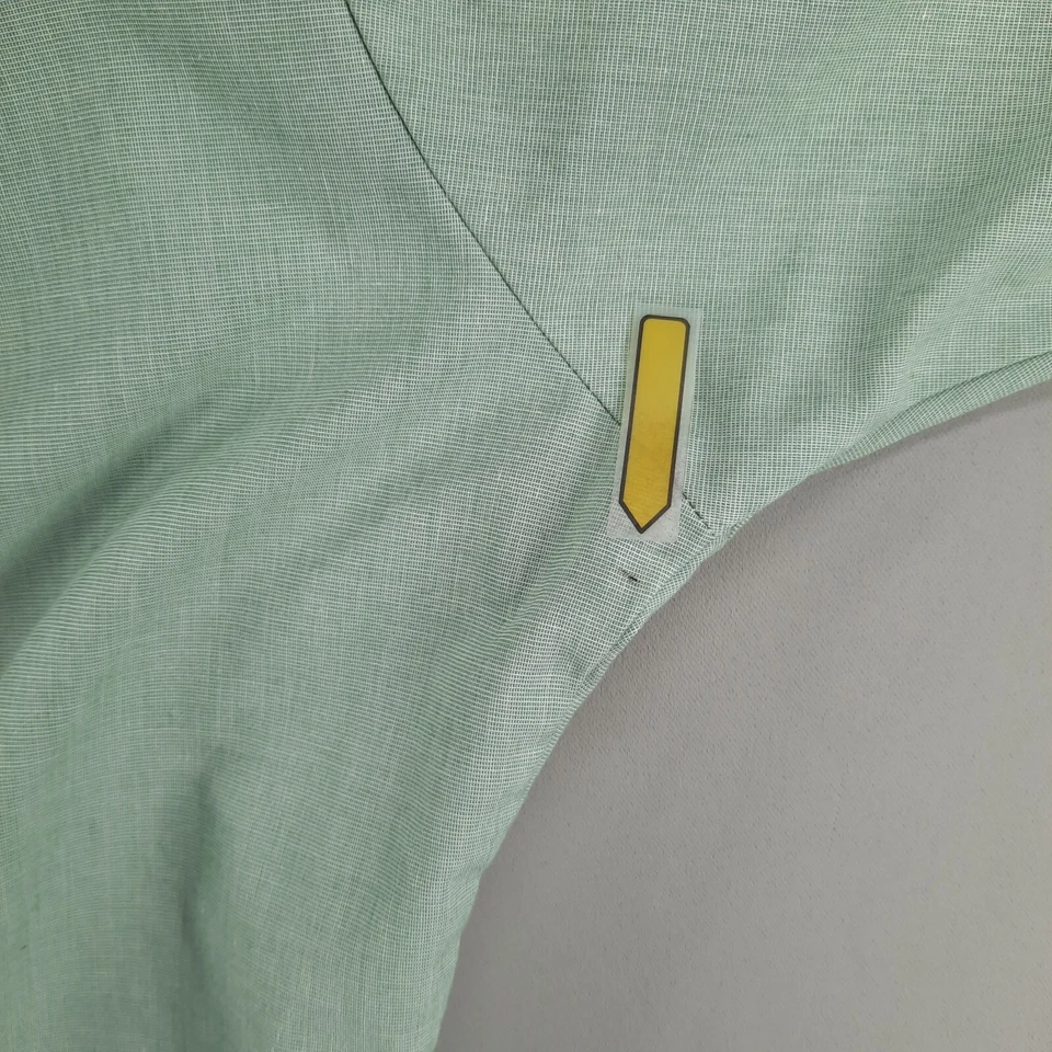 Рубашка мужская DSCP Garrison Collection 17x34/35 зеленая с коротким рукавом на пуговицах - Изображение 3 из 4