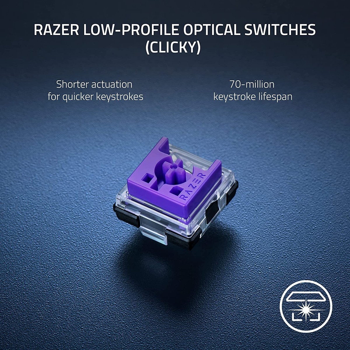Razer DeathStalker V2 Pro TKL Clicky Optical Switch WL