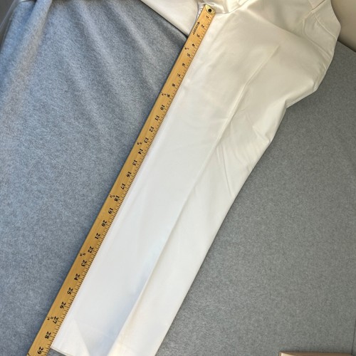 NWT Women's Tahari Arthur S. Levine White Petite Pants 12P Josh Trousers Office - Picture 11 of 14