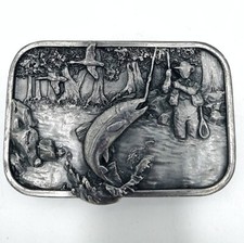 Vintage Siskiyou Fishing Fisherman Belt Buckle