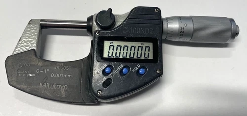 Mitutoyo 293-348 Digimatic Outside Micrometer, 0-1"/0-25mm, .00005"/0.001mm