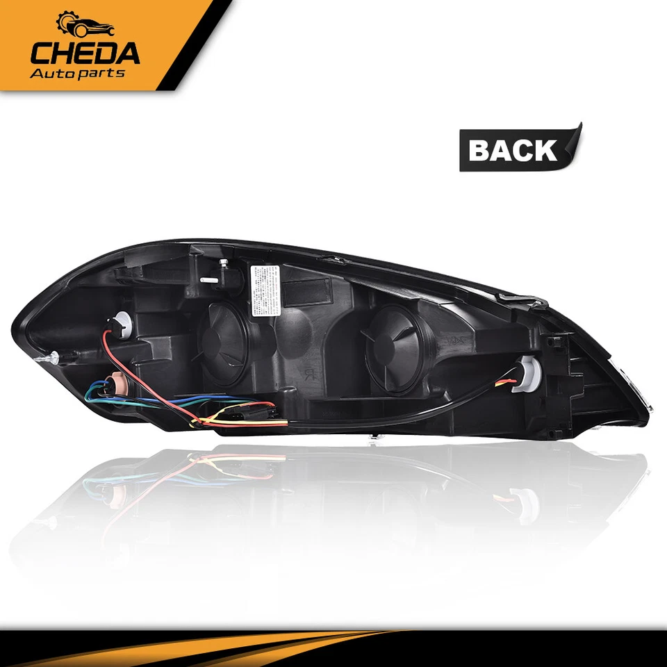 Ajuste para Chevrolet Impala 2006-2016 carcasa cromada ámbar faros lado del conductor Foto 4 de 4