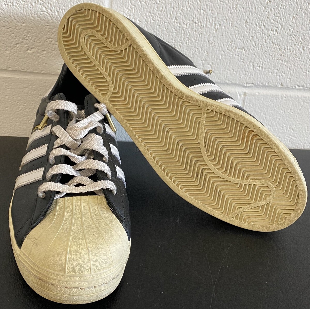Adidas Superstar Men's Sneakers Size 13 Black/White ART