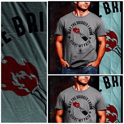 Spartan Warrior t-shirt burn bridges Greco Roman life without fear combat tee