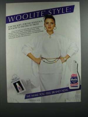 1986 Woolite Detergent Ad - Woolite Style: For The Soft