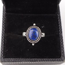Lapis Lazuli Gemstone 925 Sterling Silver Ring Handmade Jewelry Ring For Gift