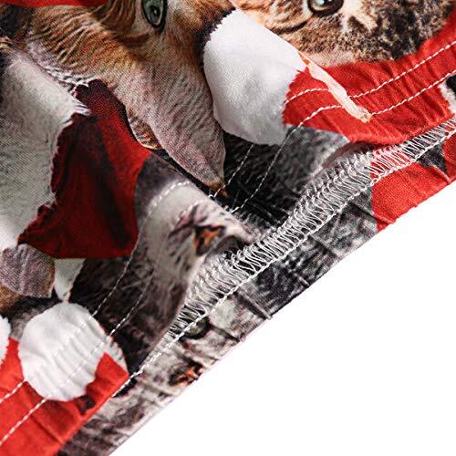 Women's Underwear Panties Shorts Thong 3D Printed Large-X-Large Christmas Cat - Picture 6 of 8