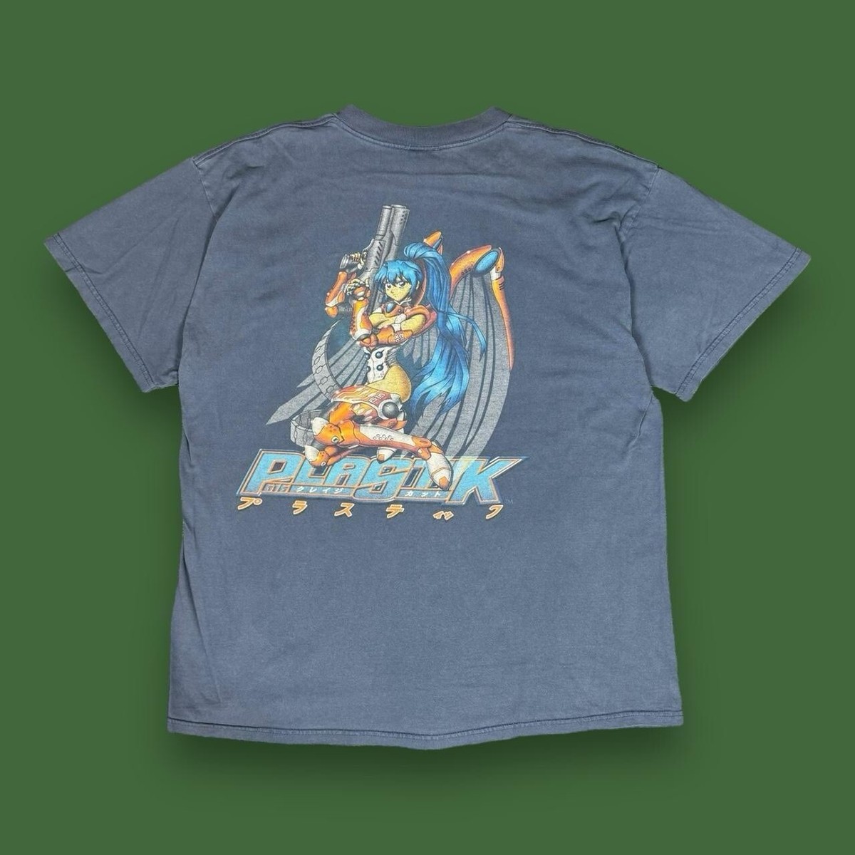 Vintage Plastik Shirt Anime Skate Hook Ups Original Rare Art