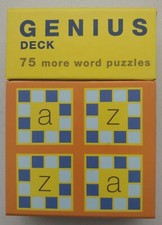 Genius Deck -75 Word Puzzle Card Box Set - New  brain exercise - mind benders