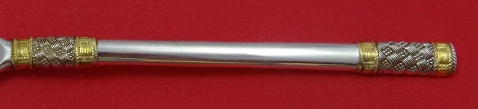 Tenedor de postre de plata esterlina Aegean Weave Gold de Wallace 6 1/4" personalizado Foto 3 de 4