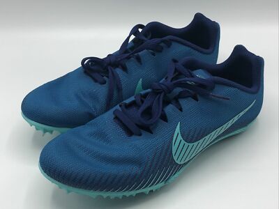 New Nike Zoom Rival M9 Track Field Spikes Men Blue AH1020-300 - Size 13