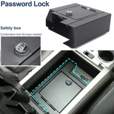 Center Console Vault Gun Safe Storage Box Password Lock For Ford F150 2009-2014